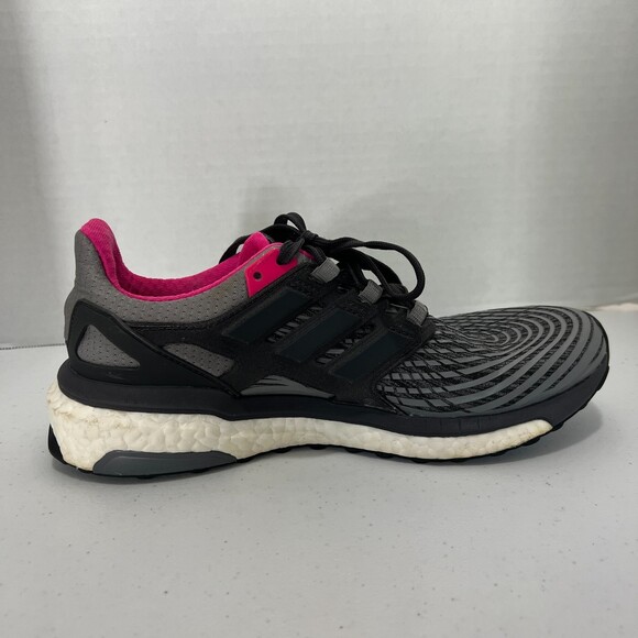 Adidas Energy Boost Womens Size 7.5 Gray Pink Shoes Sneakers Running BB3456 - Picture 6 of 10